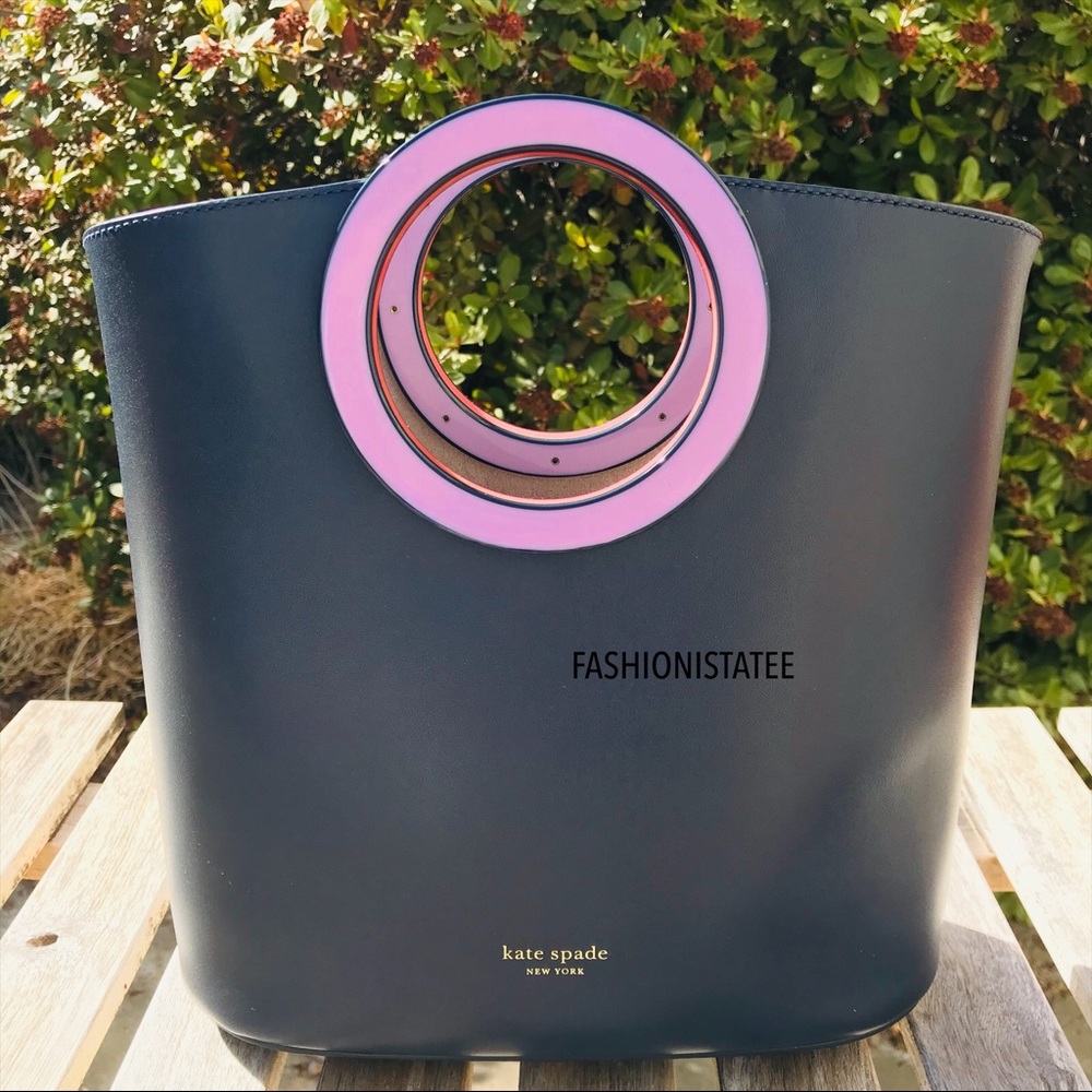 Kate Spade Betty Medium Tote Blazer Blue Multi - Picture 2 of 6